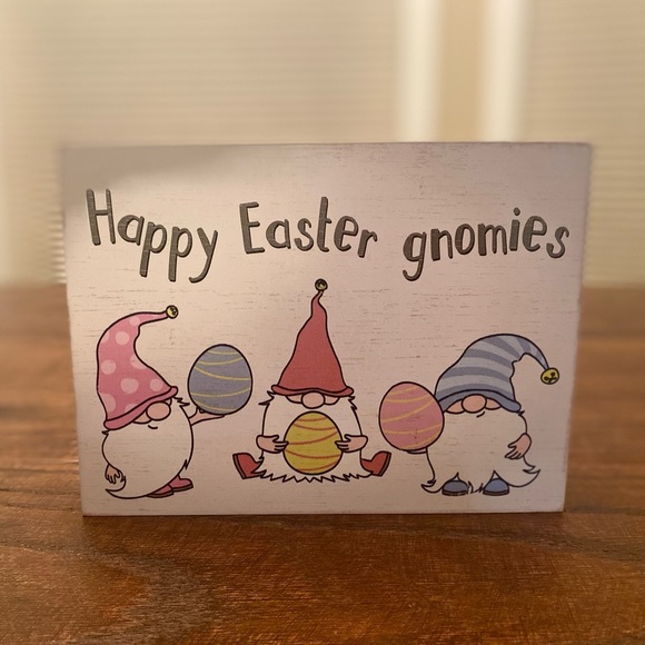 Easter Gnome Wood Sign, Happy Easter Gnomies, Easter Tier Tray or Wall Decor - Picture 9 of 16